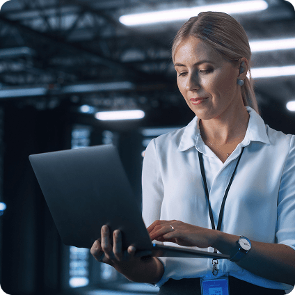 Professional woman with laptop